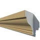 Cornisa decorativa exterior din polistiren NC140 225 x 145 x 2000 mm