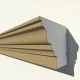 Cornisa decorativa exterior din polistiren NC145 200 x 200 x 2000 mm