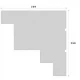 Cornisa decorativa exterior din polistiren NC153 250 x 250 x 2000 mm