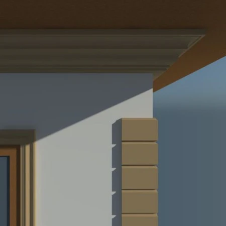 Cornisa decorativa exterior din polistiren NC161 236 x 300 x 2000 mm Premier Decor