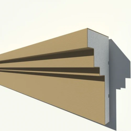 Cornisa decorativa exterior din polistiren NC165 275 x 120 x 2000 mm