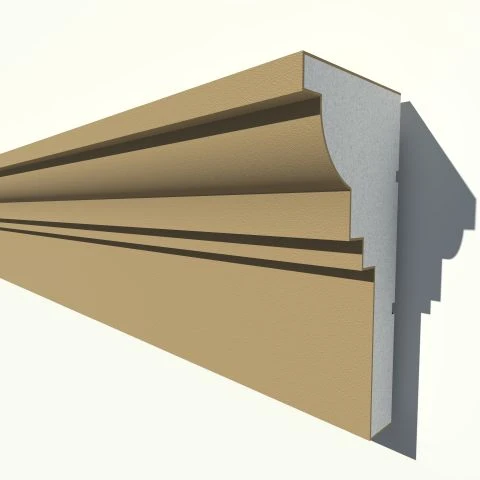 Cornisa decorativa exterior din polistiren NC167 300 x 140 x 2000 mm