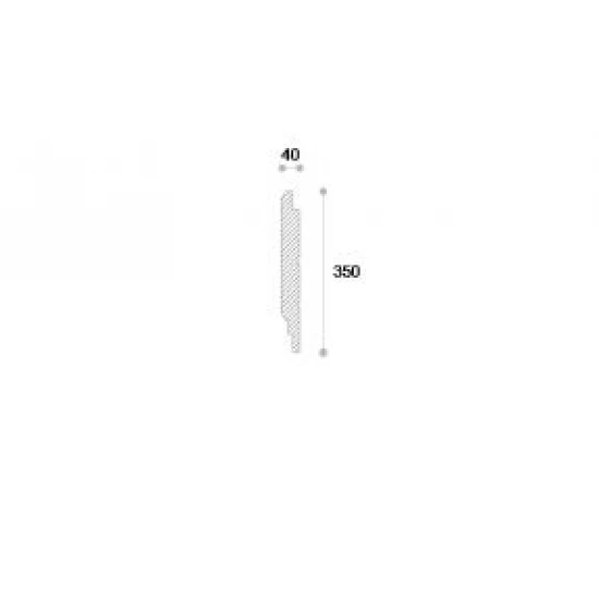 Termosistem decorativ NP13 polistiren și rășini 350x40x2000 mm