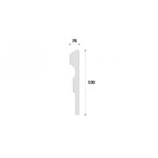 Termosistem NP15 polistiren și material compozit 530x78x2000 mm Termosistem NP15 polistiren și material compozit 530x78x2000 mm