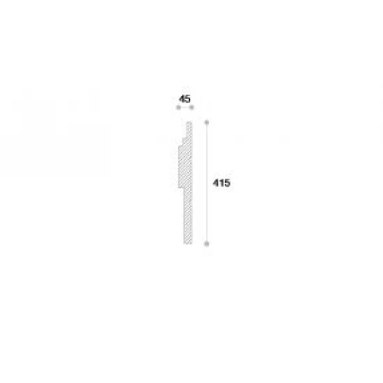 Termosistem NP21 polistiren și material compozit 415x45x2000 mm