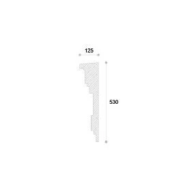 Termosistem NP22 polistiren și material compozit 530x125x2000 mm