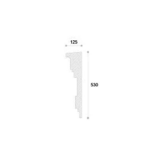 Termosistem NP22 polistiren și material compozit 530x125x2000 mm Termosistem NP22 polistiren și material compozit 530x125x2000 mm