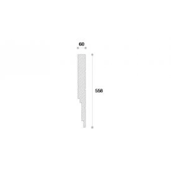 Termosistem NP24 polistiren și material compozit 558x60x2000 mm
