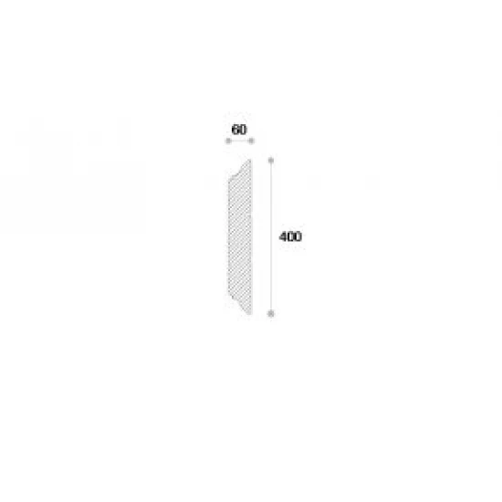 Termosistem decorativ NP33 polistiren și material compozit 400x60x2000 mm
