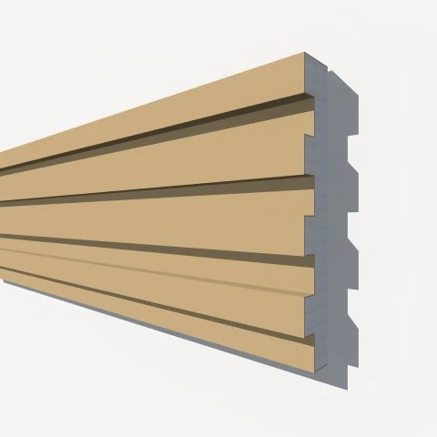 Termosistem decorativ NP6 polistiren și rășini 640x100x2000 mm