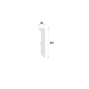 Termosistem decorativ NP9 polistiren și material compozit 425x85x2000 mm