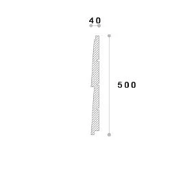Termosistem decorativ SIDDING PANEL 2 polistiren și rășini 500x40x2000 mm