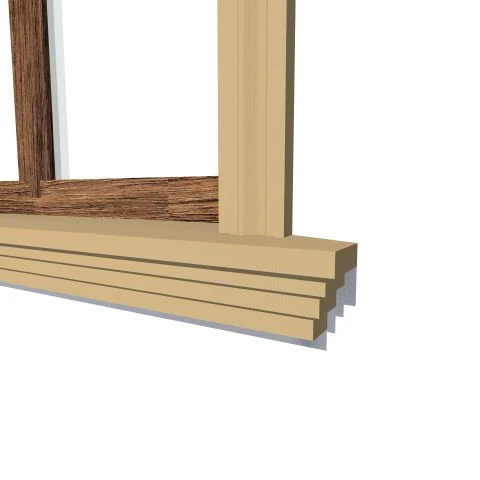 Solbanc decorativ fereastra NS107 140 x 100 x 2000 mm