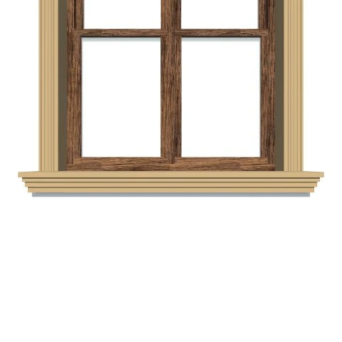 Solbanc decorativ fereastra NS107 140 x 100 x 2000 mm