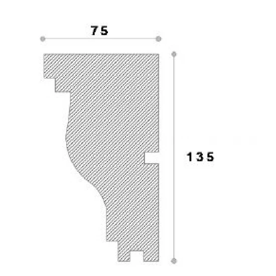 Solbanc decorativ fereastra NS112 135 x 75 x 2000 mm