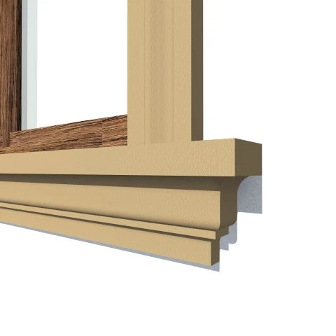 Solbanc decorativ fereastra NS118 150 x 80 x 2000 mm