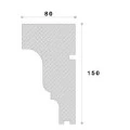 Solbanc decorativ fereastra NS118 150 x 80 x 2000 mm