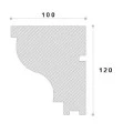 Solbanc decorativ fereastra NS119 120 x 100 x 2000 mm