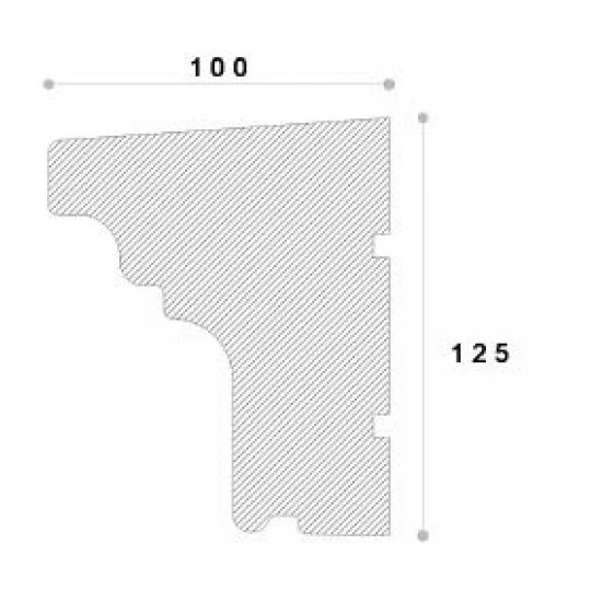 Solbanc decorativ fereastra REFA10 125 x 100 x 2000 mm