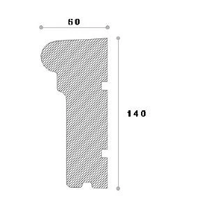 Solbanc decorativ fereastra REFA13 140 x 60 x 2000 mm