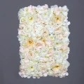Panou perete flori artificiale crem 65x40 cm