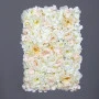 Panou perete flori artificiale crem 65x40 cm