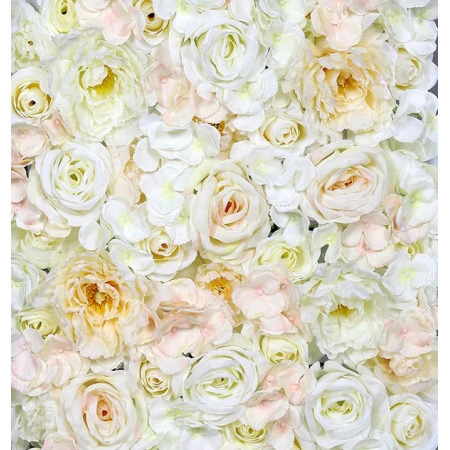 Panou perete flori artificiale crem 65x40 cm Premier Decor