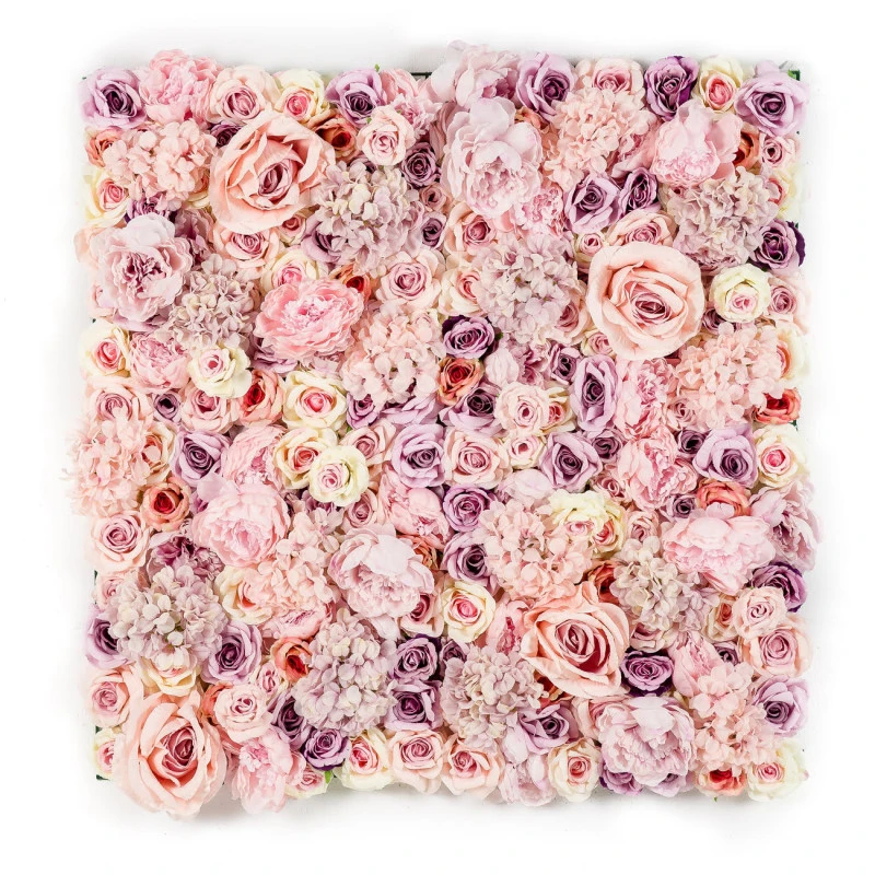 Panou perete flori artificiale Ibiza 50x50 cm