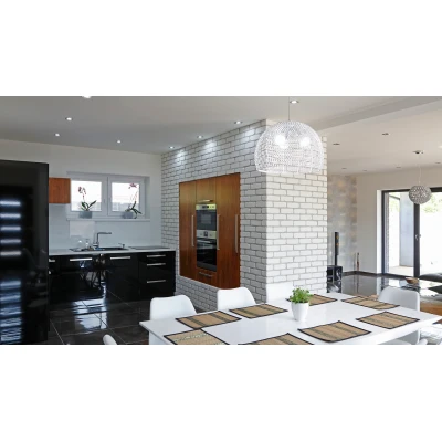 Coltar imitatie de caramida Loft 1 alb Stegu