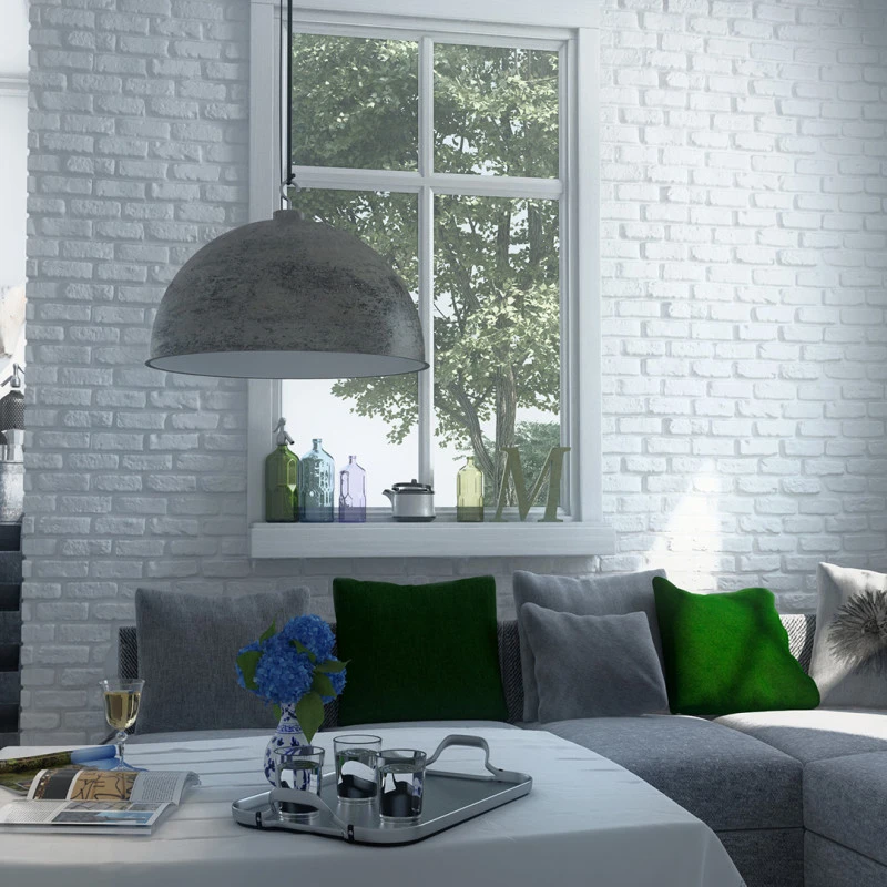 Placa imitatie de caramida Loft 1 alb