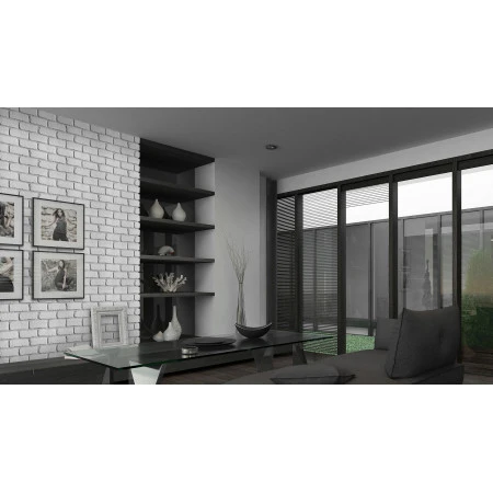 Coltar imitatie de caramida Loft 1 alb
