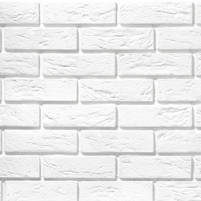 Placa imitatie de caramida Parma 1 alb Stegu