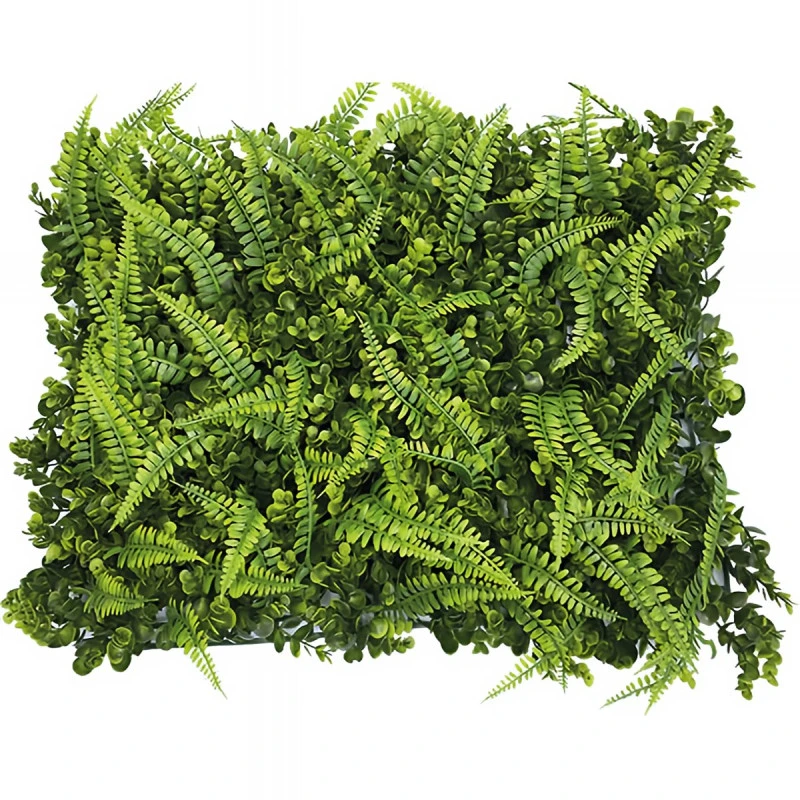 Panou Decorativ cu Ferigă și Buxus Verde 40x60 cm