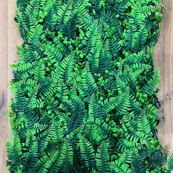 Panou Decorativ cu Ferigă și Buxus Verde 40x60 cm