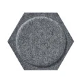 Panou acustic decorativ hexagon cerc fetru 300x259 mm
