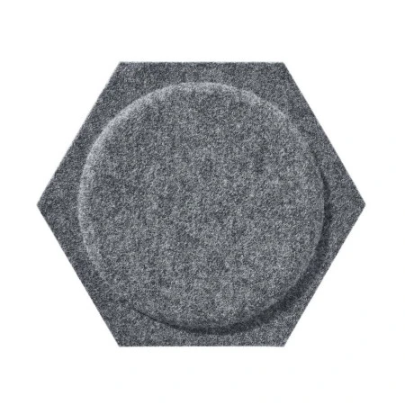 Panou acustic decorativ hexagon cerc fetru 300x259 mm Premier Decor