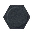 Panou acustic decorativ hexagon cerc fetru 300x259 mm