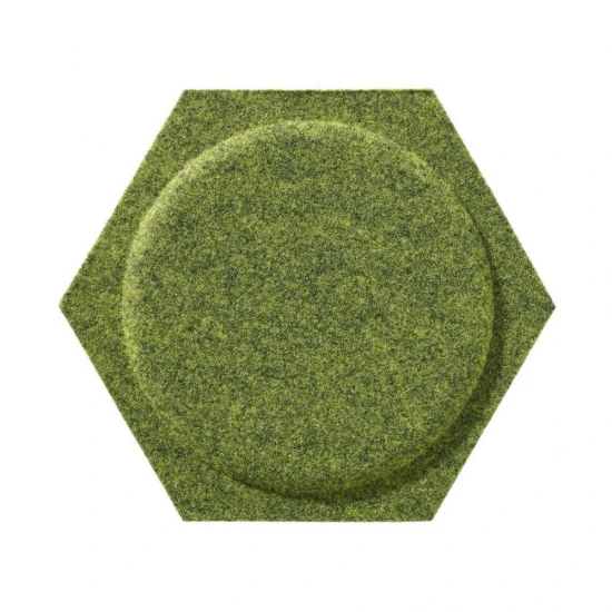 Panou acustic decorativ hexagon cerc fetru 300x259 mm Panou acustic decorativ hexagon cerc fetru 300x259 mm