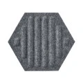 Panou acustic decorativ hexagon dungi fetru 300x259 mm