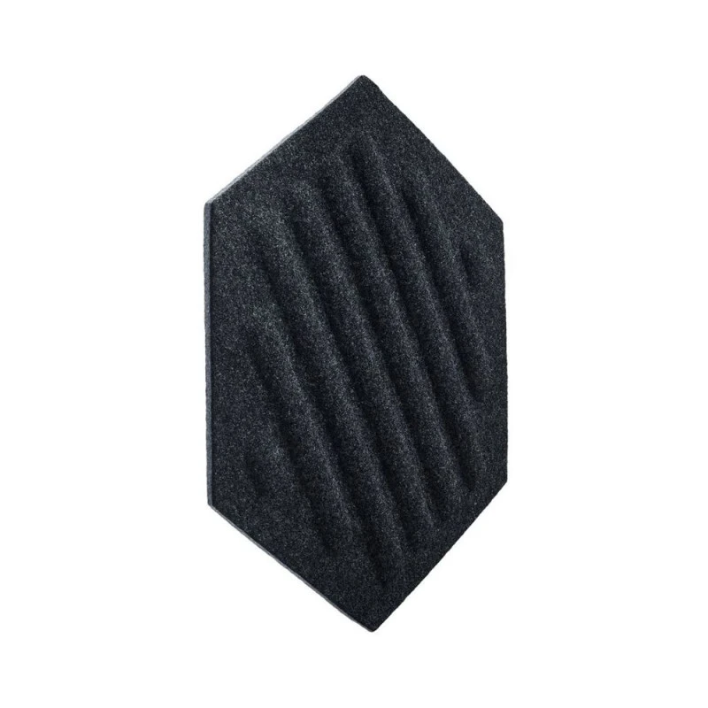 Panou acustic decorativ hexagon dungi fetru 300x259 mm