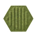 Panou acustic decorativ hexagon dungi fetru 300x259 mm