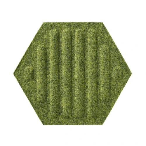 Panou acustic decorativ hexagon dungi fetru 300x259 mm