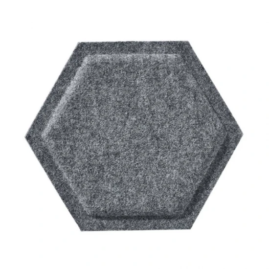 Panou acustic decorativ hexagon fagure fetru 300x259 mm Panou acustic decorativ hexagon fagure fetru 300x259 mm