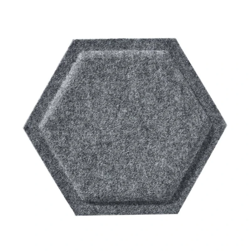 Panou acustic decorativ hexagon fagure fetru 300x259 mm