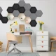 Panou acustic decorativ hexagon simplu fetru 300x259 mm