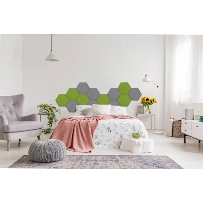 Panou acustic decorativ hexagon simplu fetru 300x259 mm Premier Decor