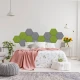 Panou acustic decorativ hexagon simplu fetru 300x259 mm