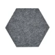 Panou acustic decorativ hexagon simplu fetru 300x259 mm