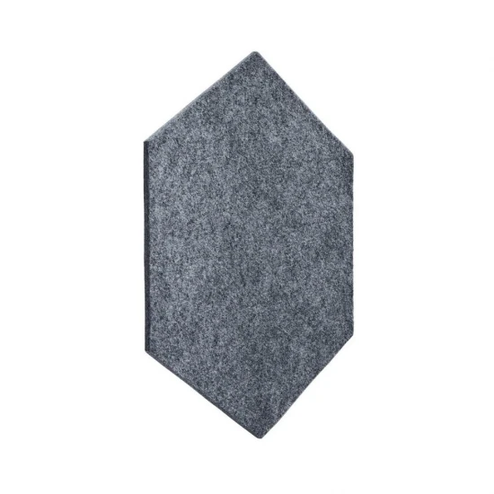 Panou acustic decorativ hexagon simplu fetru 300x259 mm