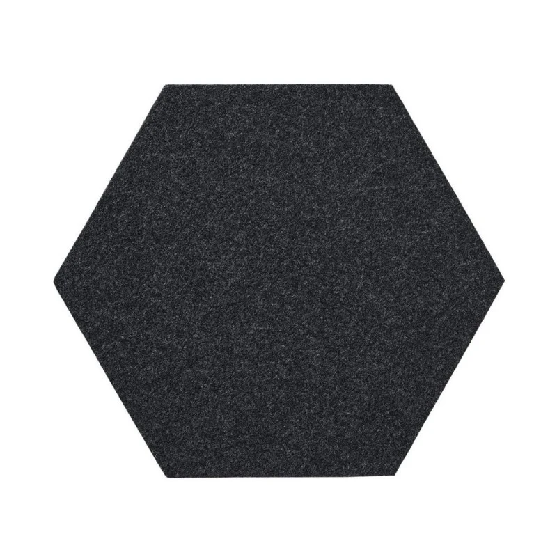 Panou acustic decorativ hexagon simplu fetru 300x259 mm